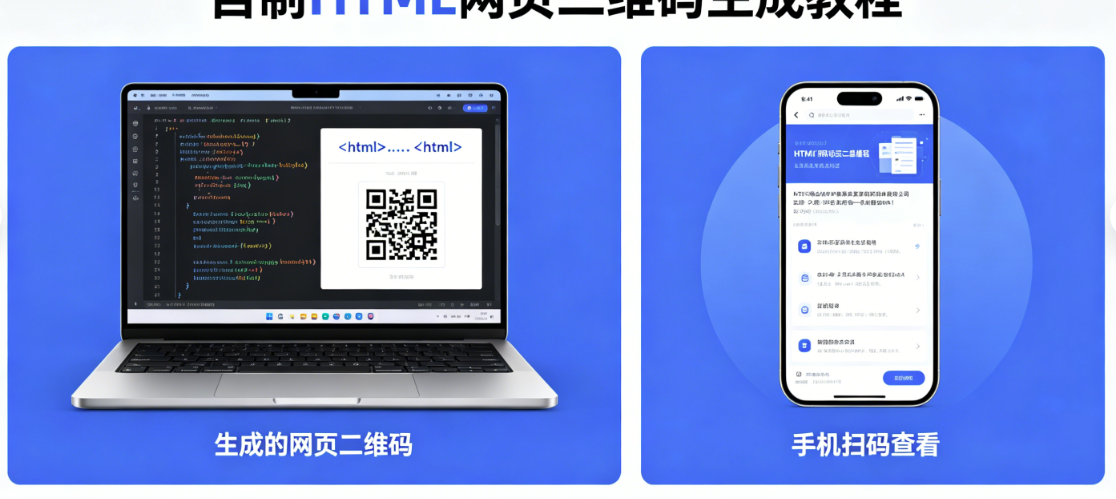 自己制作的html怎么生成二维码