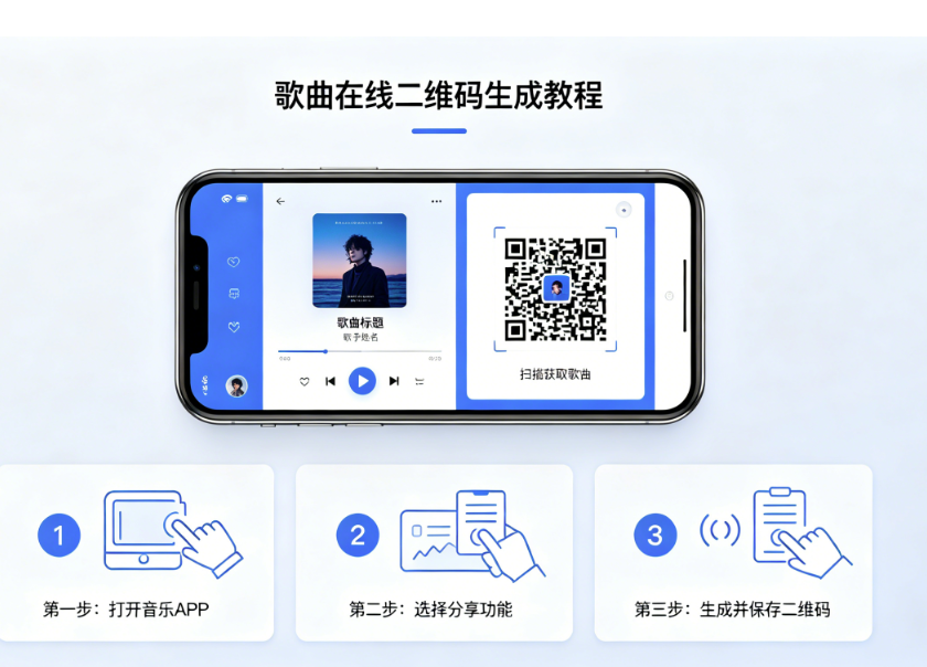 怎样给歌曲生成在线二维码